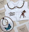 Bambi babygrow & bib set - MADE TO ORDER