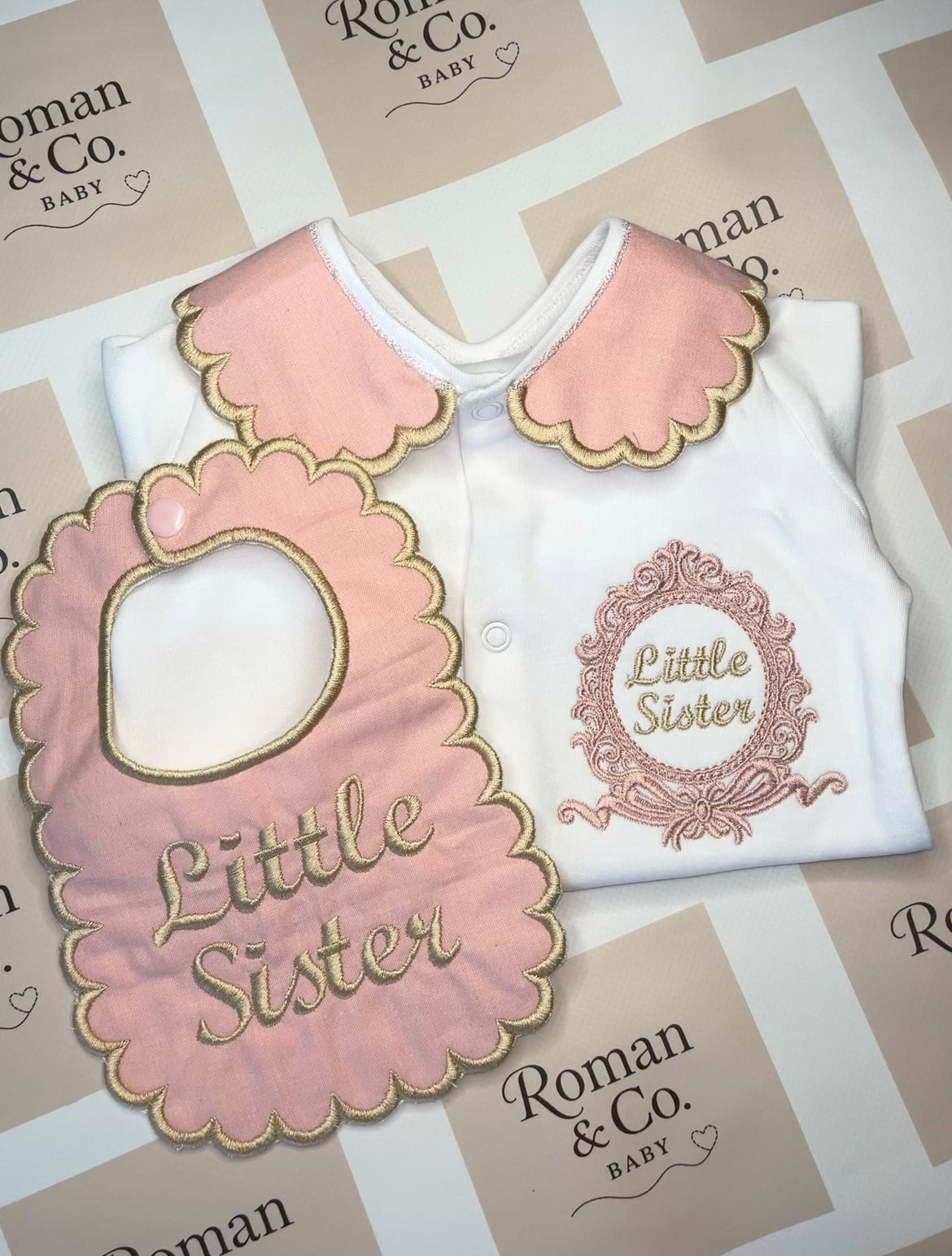 Pink classic crest set - MADE TO ORDER