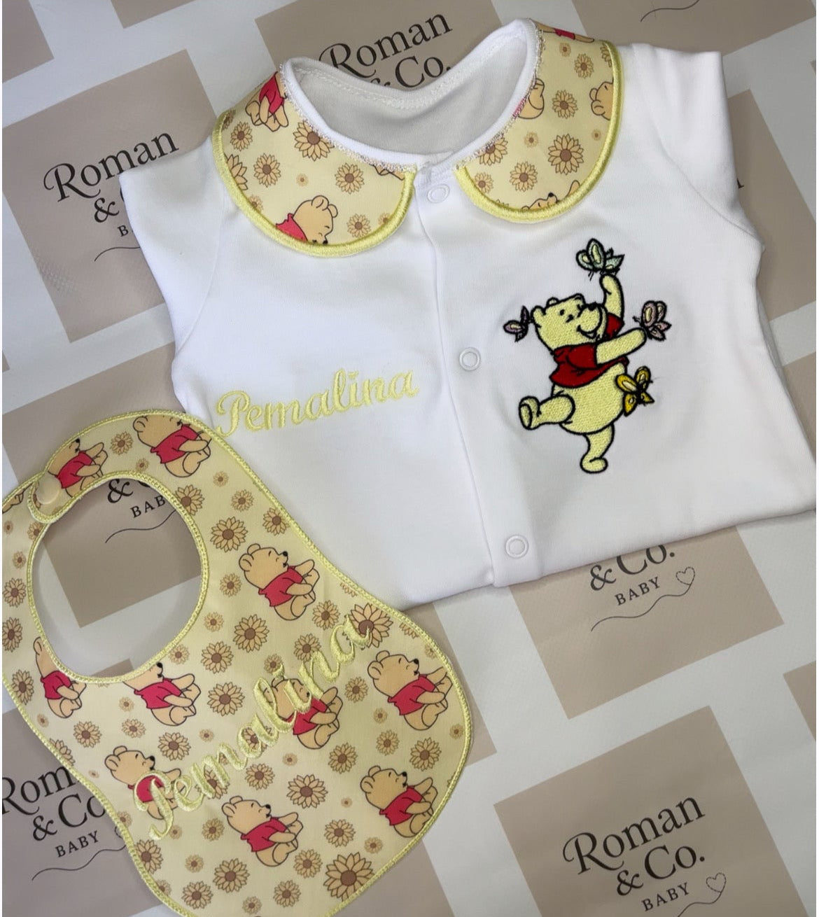 Butterfly pooh bear set - MADE TO ORDER